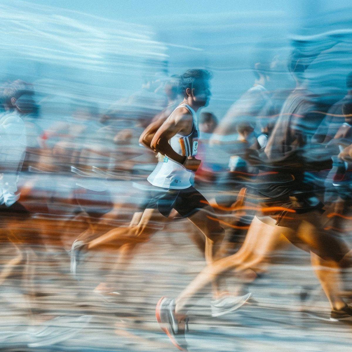 Спортсмены в движении